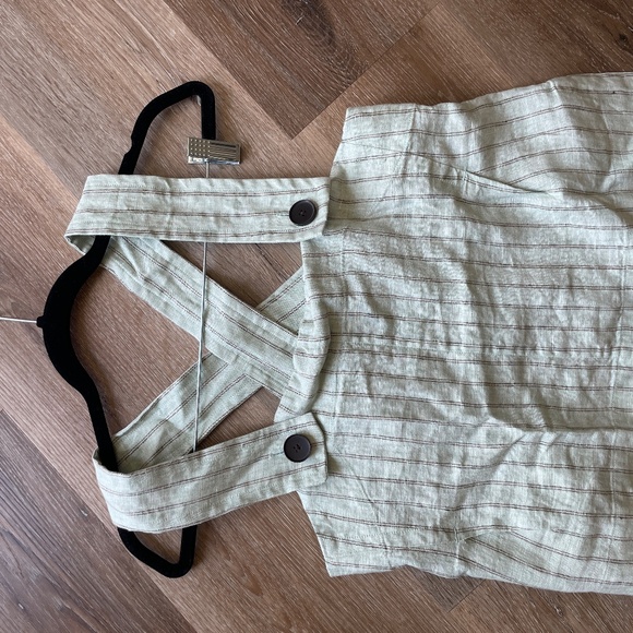 Everlane The Apron Linen Tan in Mint Green- Size 0- BRAND NEW - Picture 9 of 9